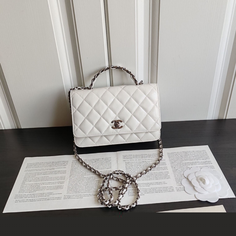 Ch*el top handle bags